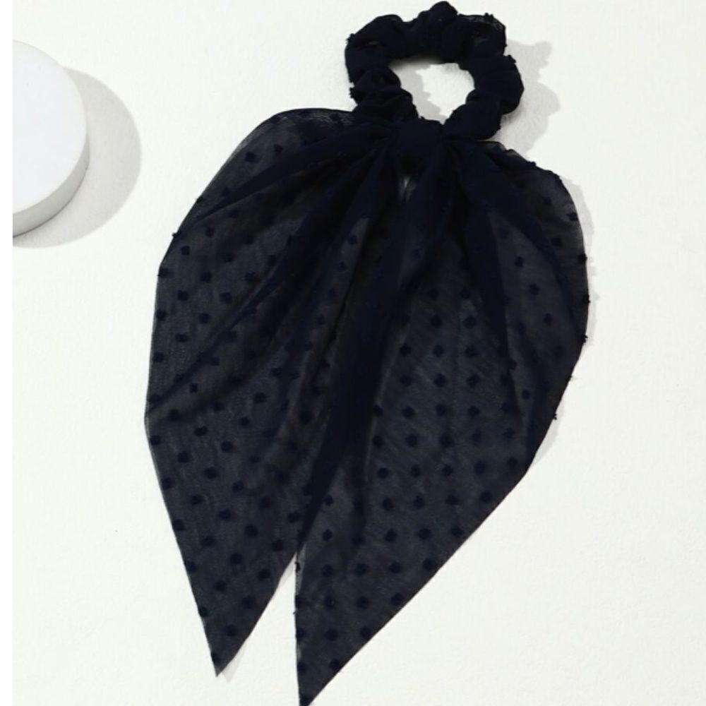 Navy Blue Hair Scarf